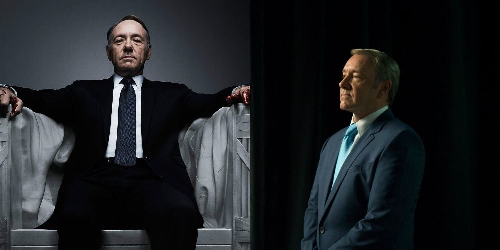 Side by side images of Frank Underwood from House of Cards