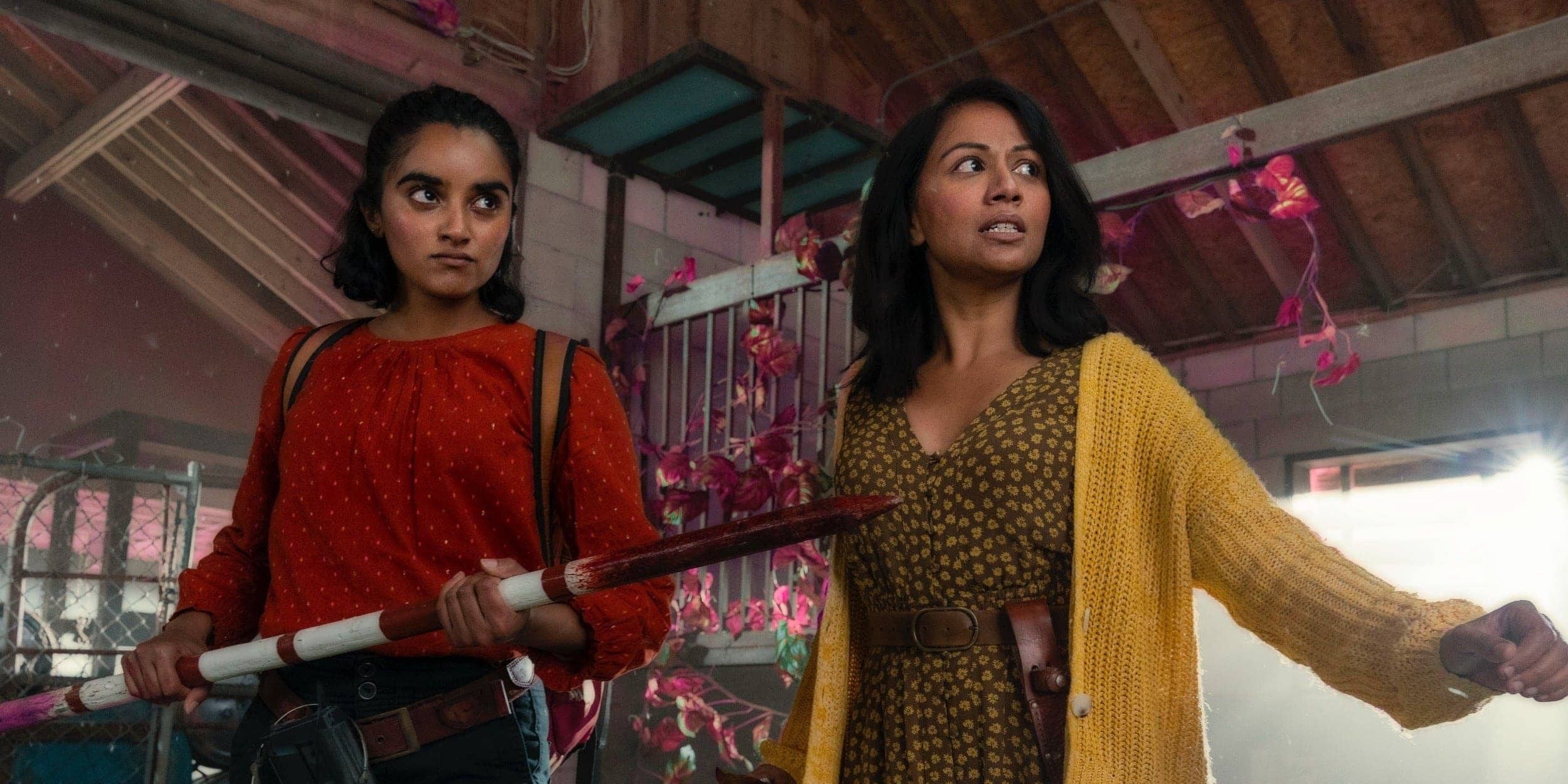 Sahana Srinivasan as Athena and Karen David as Grace in Fear The Walking Dead