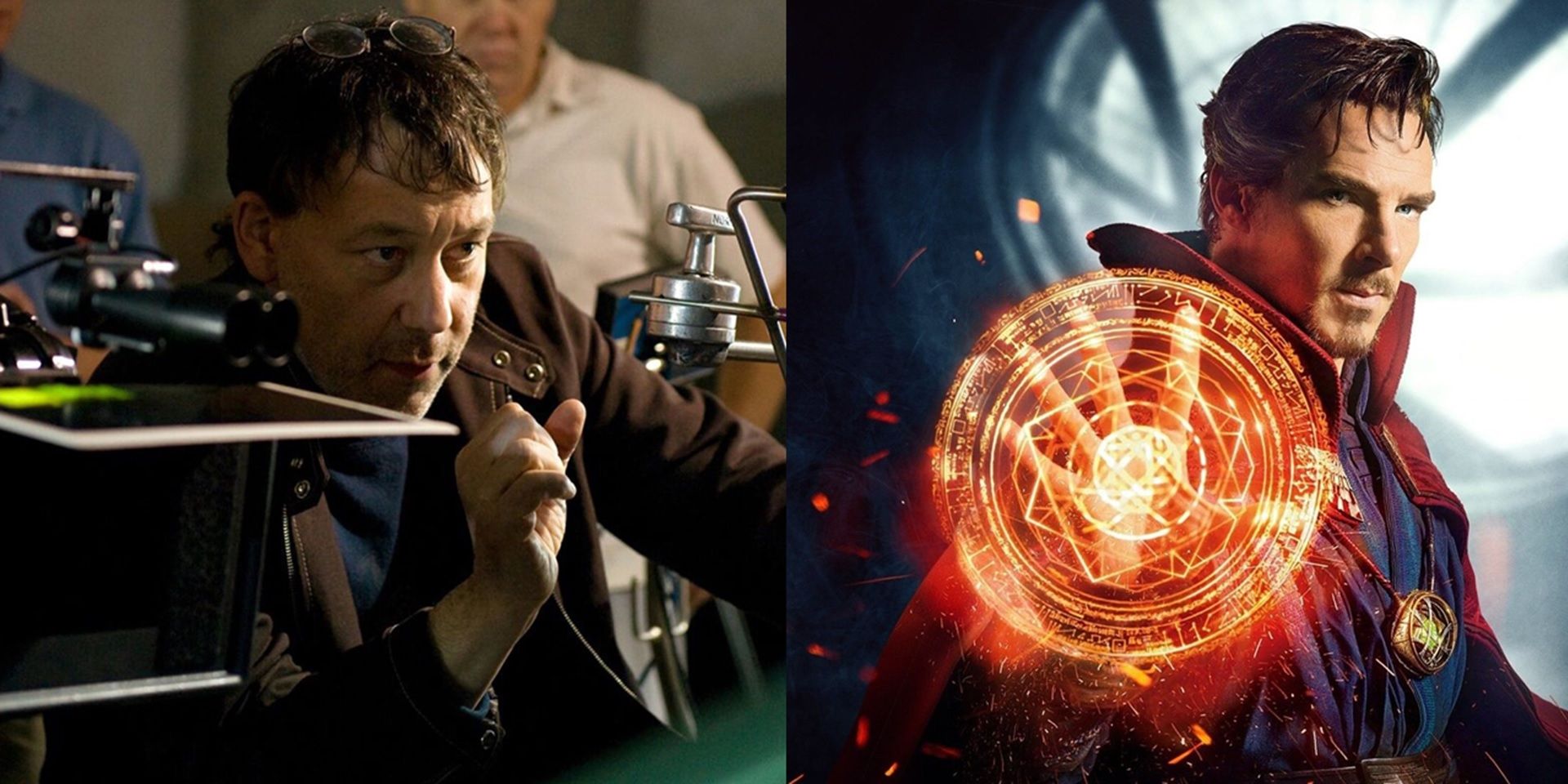 Sam Raimi directing/Doctor Strange using magic