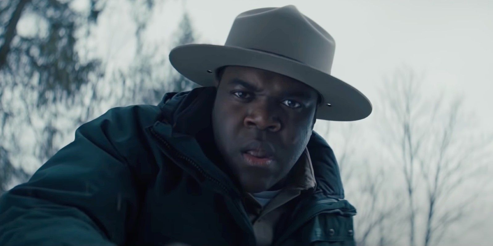 Sam Richardson discovers a corpse in Werewolves Within.