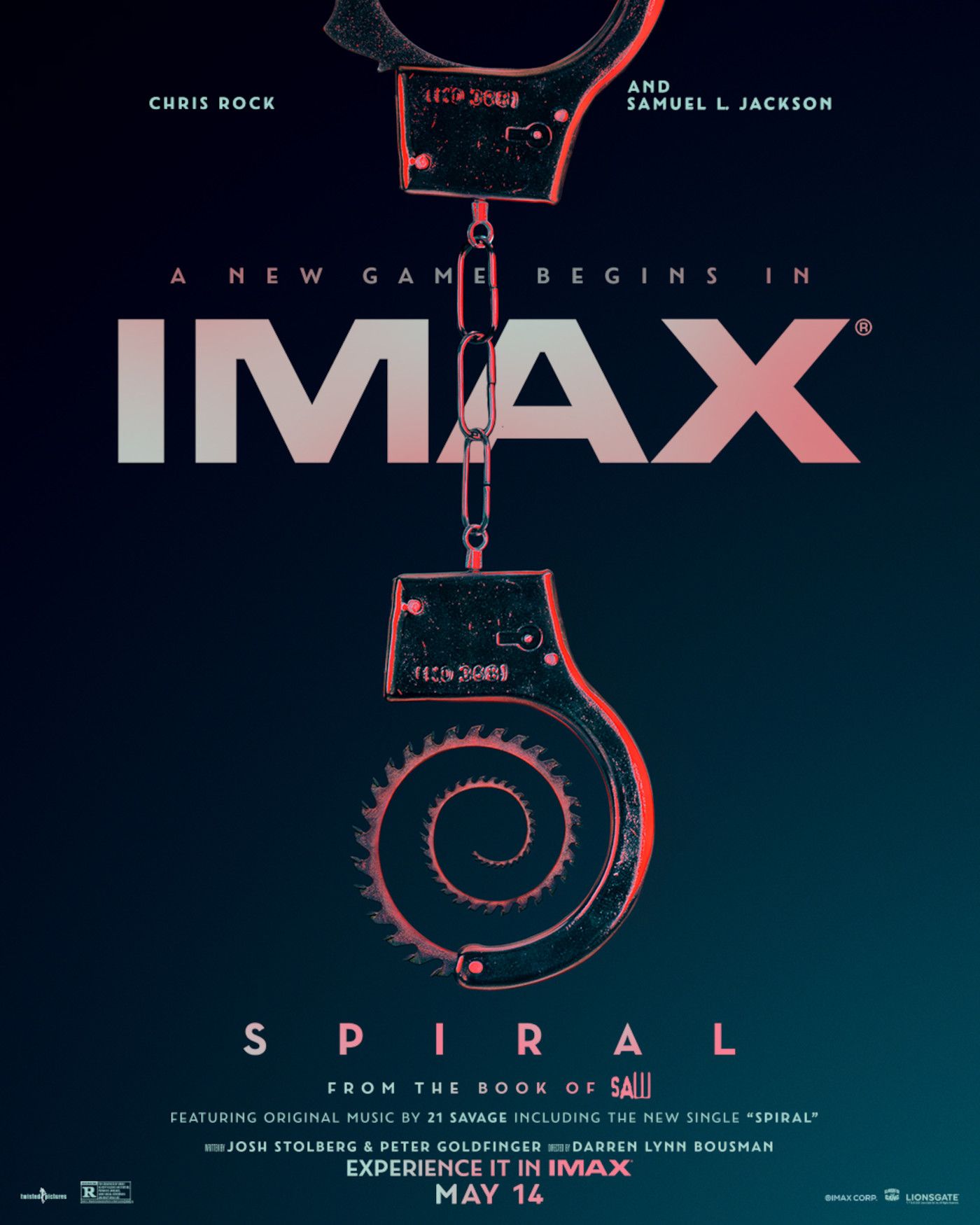 Saw 9 IMAX Poster Turns Police Handcuffs Into A Deadly Spiral