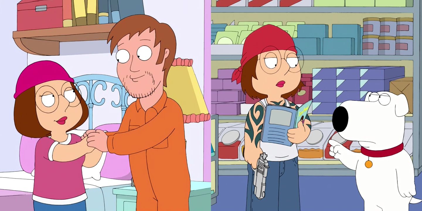 Scenes from Family Guy episode Dial Meg For Murder