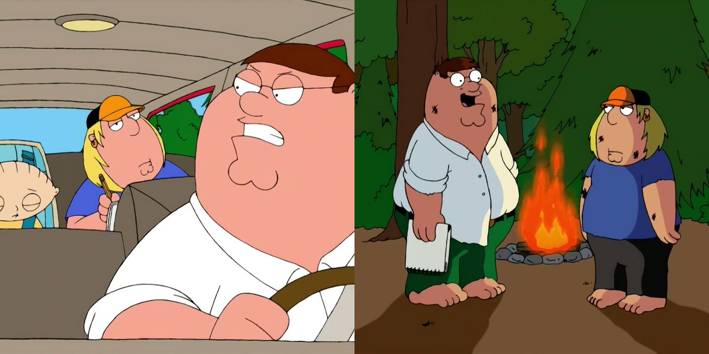 Scenes from Family Guy episode The Son Also Draws