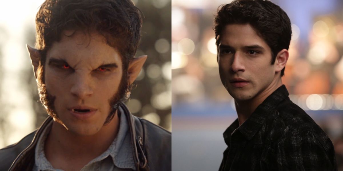 Scott in werewolf form and normal in Teen Wolf
