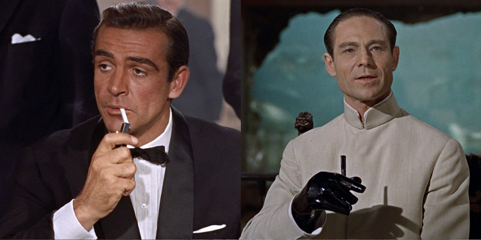 Sean Connery and Joseph Wiseman in Dr No