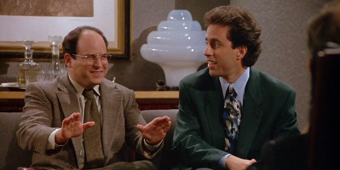 George and Jerry pitching a sitcom pilot to NBC in Seinfeld