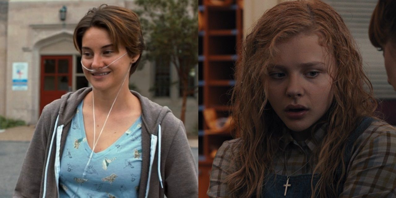 Shailene Woodley in The Fault in Our Stars/Chloe Grace Moretz in Carrie
