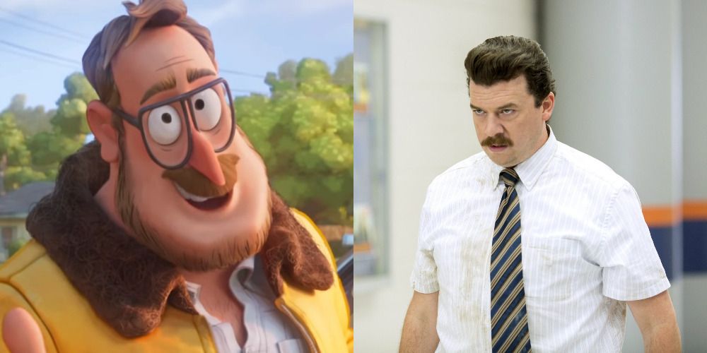 Side by side Rick from Mitchells vs the Machines and Danny McBride in Vice Principals
