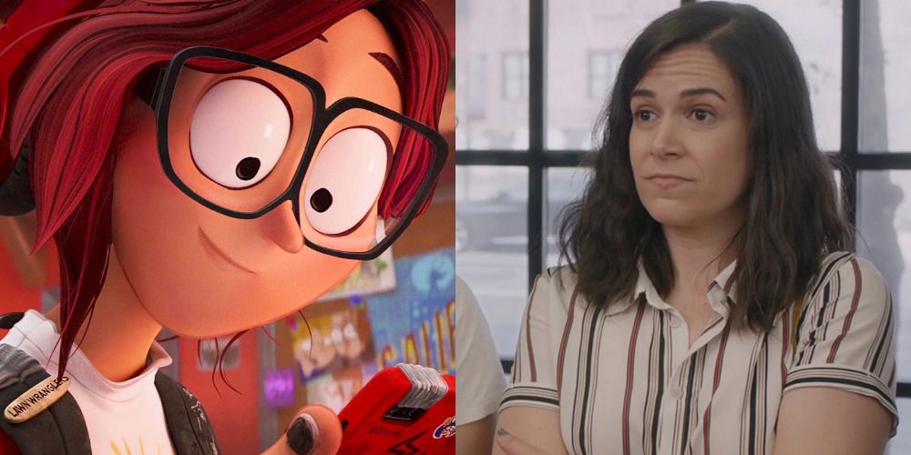 Side by side of Katie Mitchell from Mitchells vs the Machines and Abbi from Broad City
