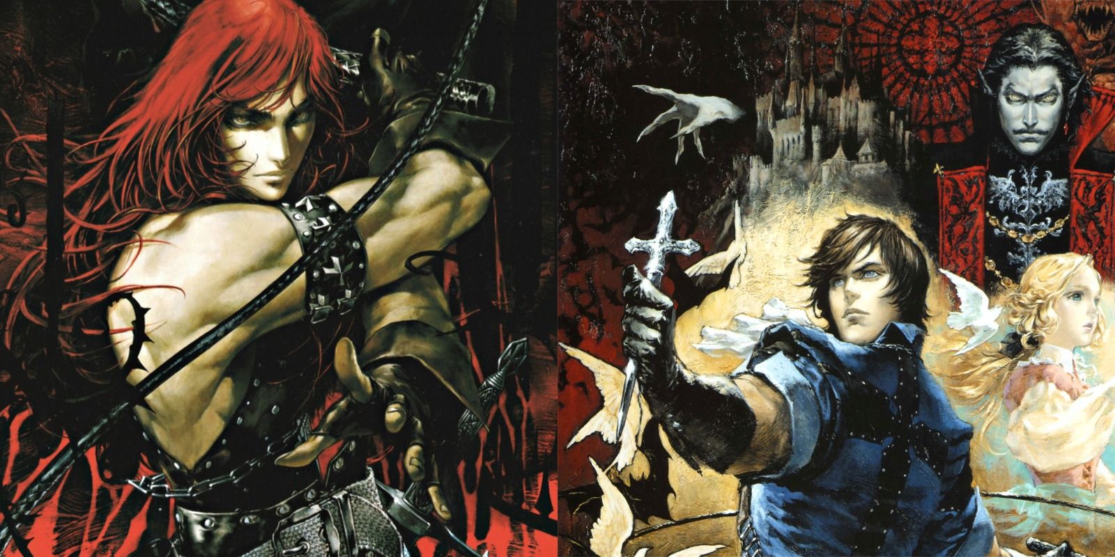 Ayami Kojima’s art of Simon Belmont and Richter Belmont