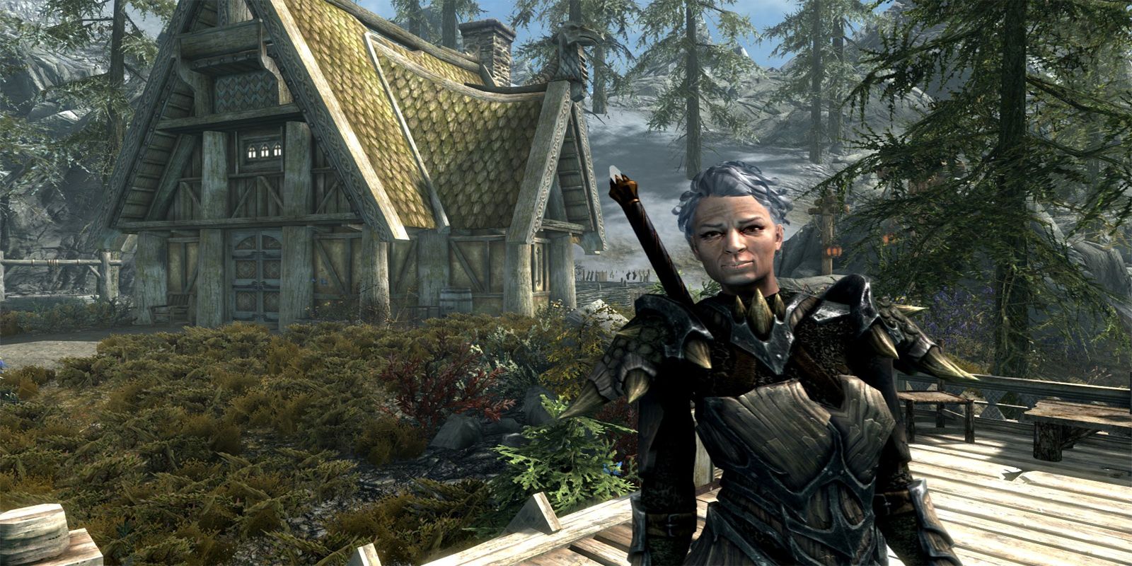 Skyrim Grandma Immortalized With In-Game Follower Mod