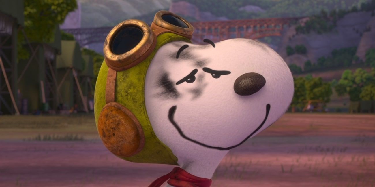 Snoopy in fighter pilot outfit