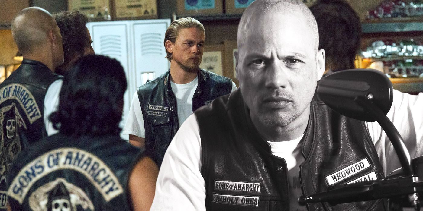 Custom image of the Sons of Anarchy club and Happy Lowman