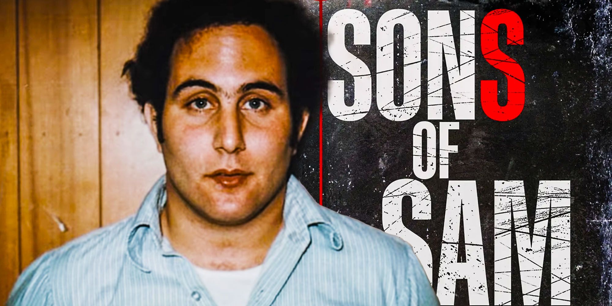 A man stares into the camera in Sons of Sam