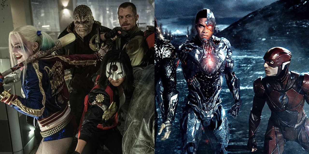 Split featured image of Ayer&rsquo;s Suicide Club and Snyder&rsquo;s Justice League