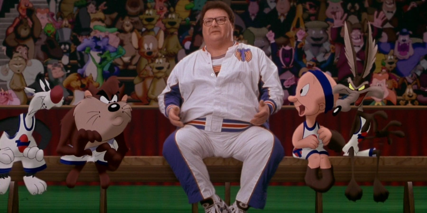 Stan on the bench in Space Jam