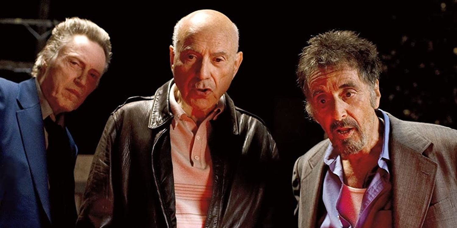 Al Pacino, Christopher Walken and Alan Arkin look off-camera in Stand Up Guys