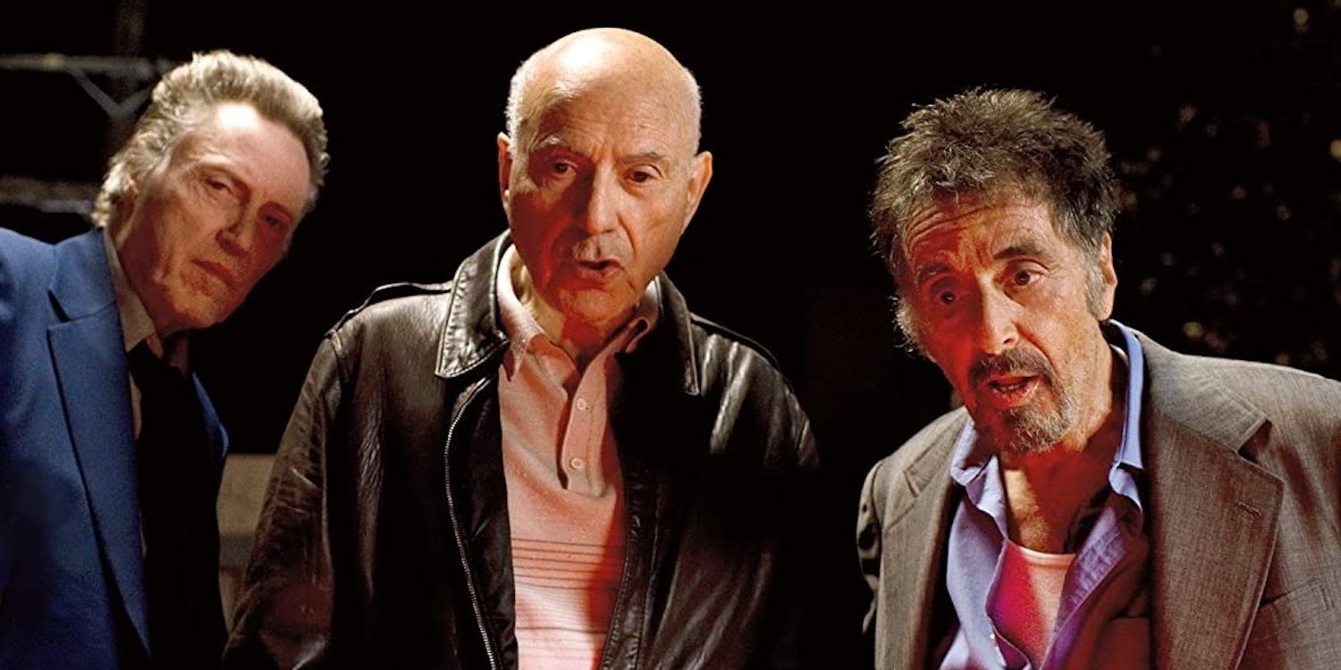 Al Pacino, Christopher Walken and Alan Arkin looking off camera in Stand Up Guys