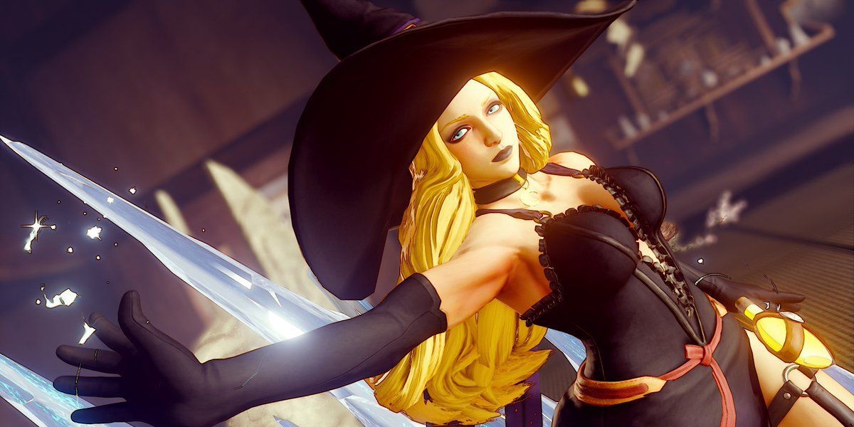 Kolin dressed as a witch in Street Fighter V