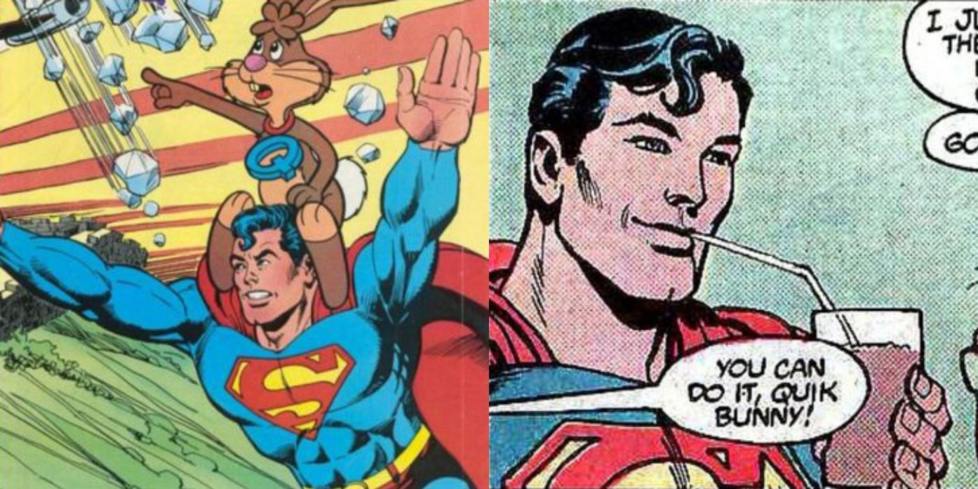 Superman and the Quik Bunny, and Superman in a Nesquik contest