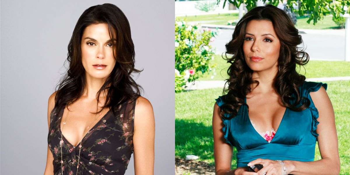 Split image of promotional photo of Susan and still of Gaby