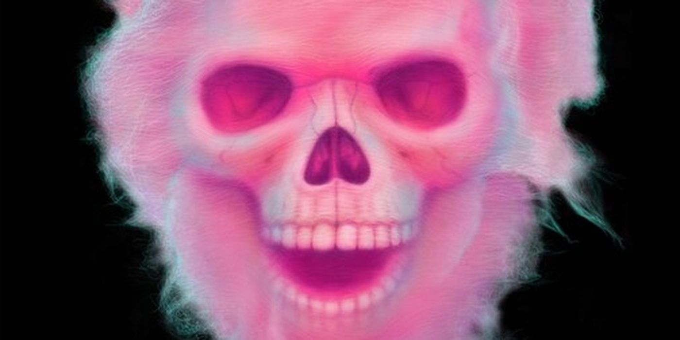 Skull coming out of Cotton Candy on Tastes Like Candy