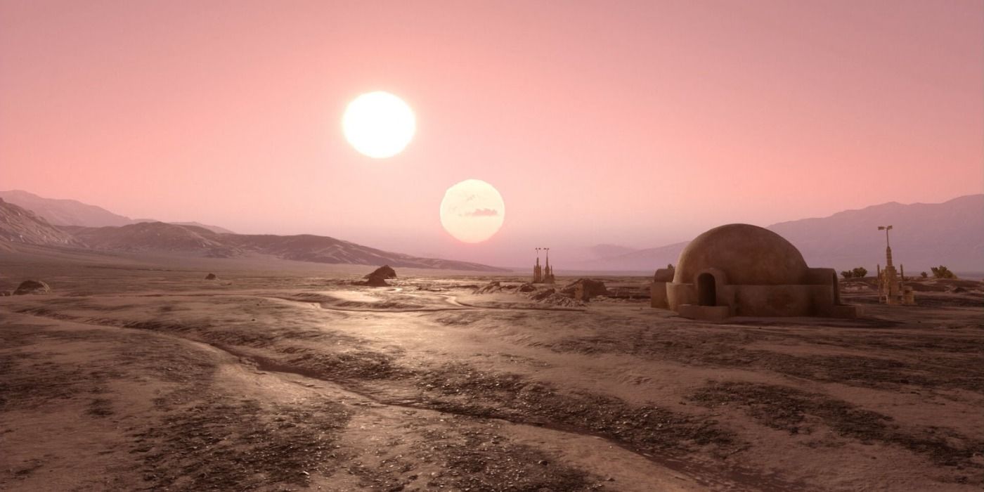 Two suns set on Tatooine in Star Wars