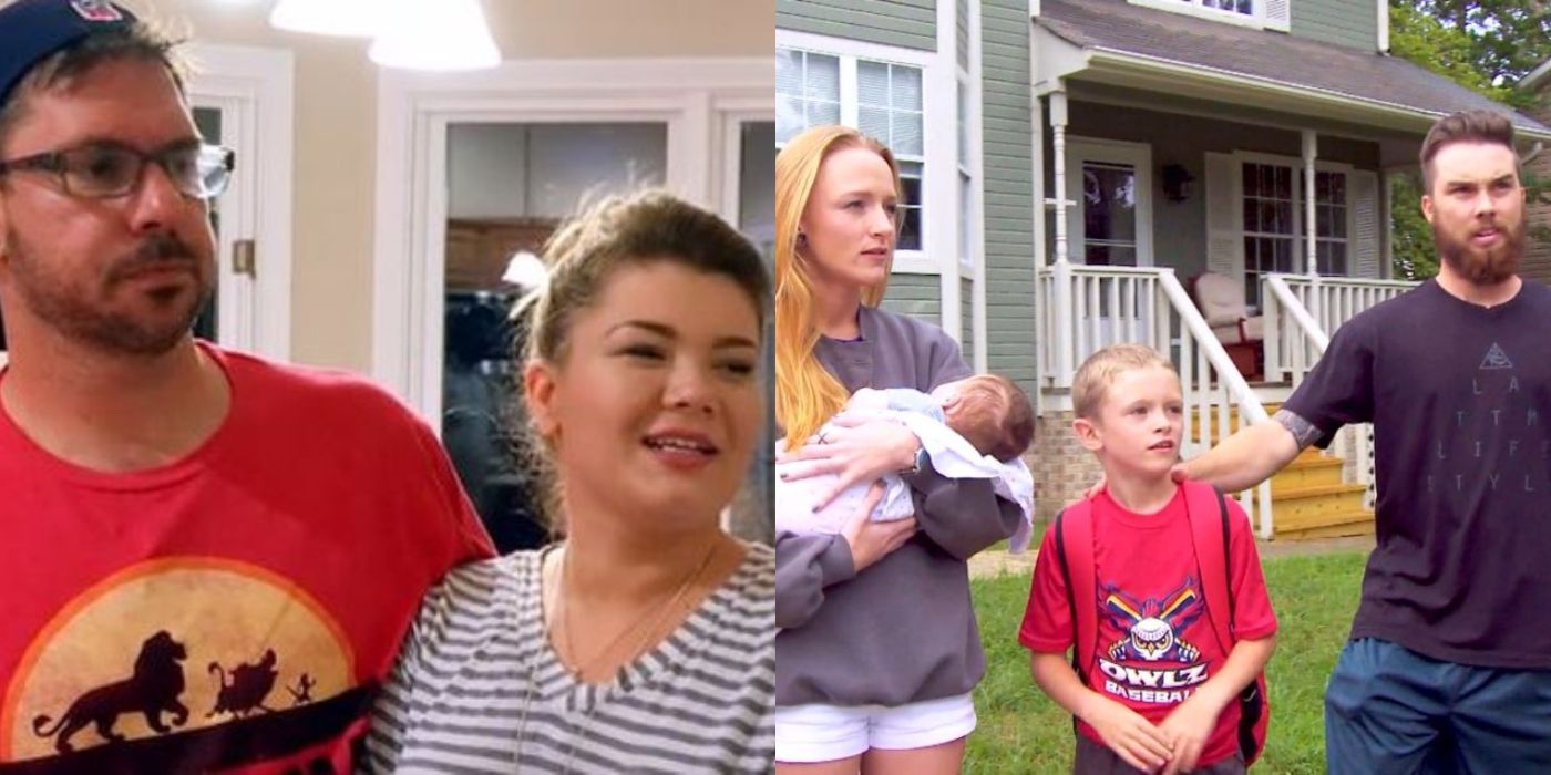 Matt and Amber and Maci with her family Teen Mom Featured Image