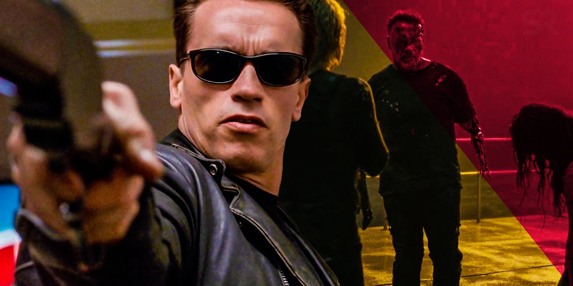 Terminator every movie Arnold Schwarzenegger T800 loses an arm