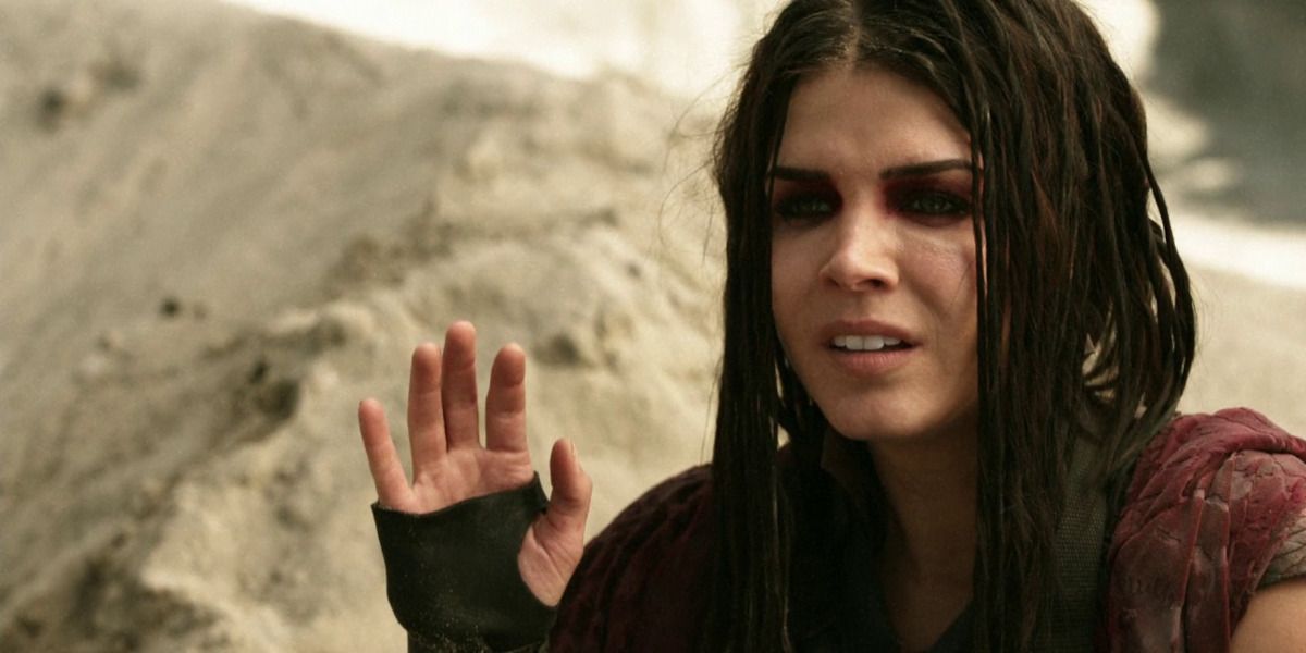 Octavia after being attacked by parasitic worms in The 100 season 5