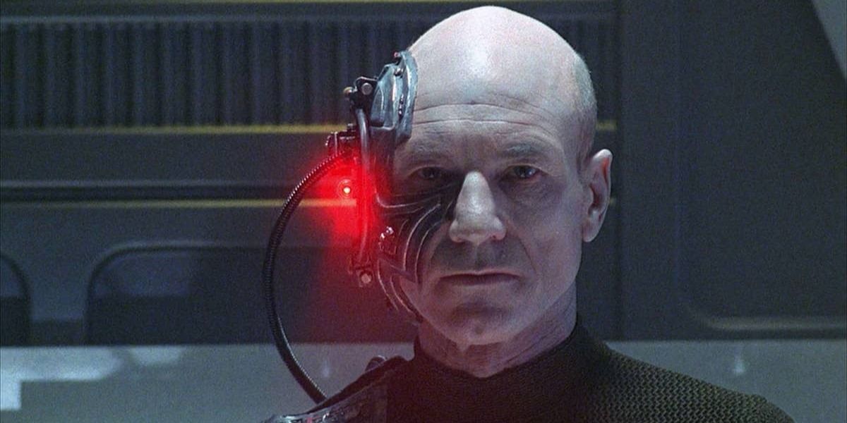 Locutus of Borg in Star Trek The Next Generation.