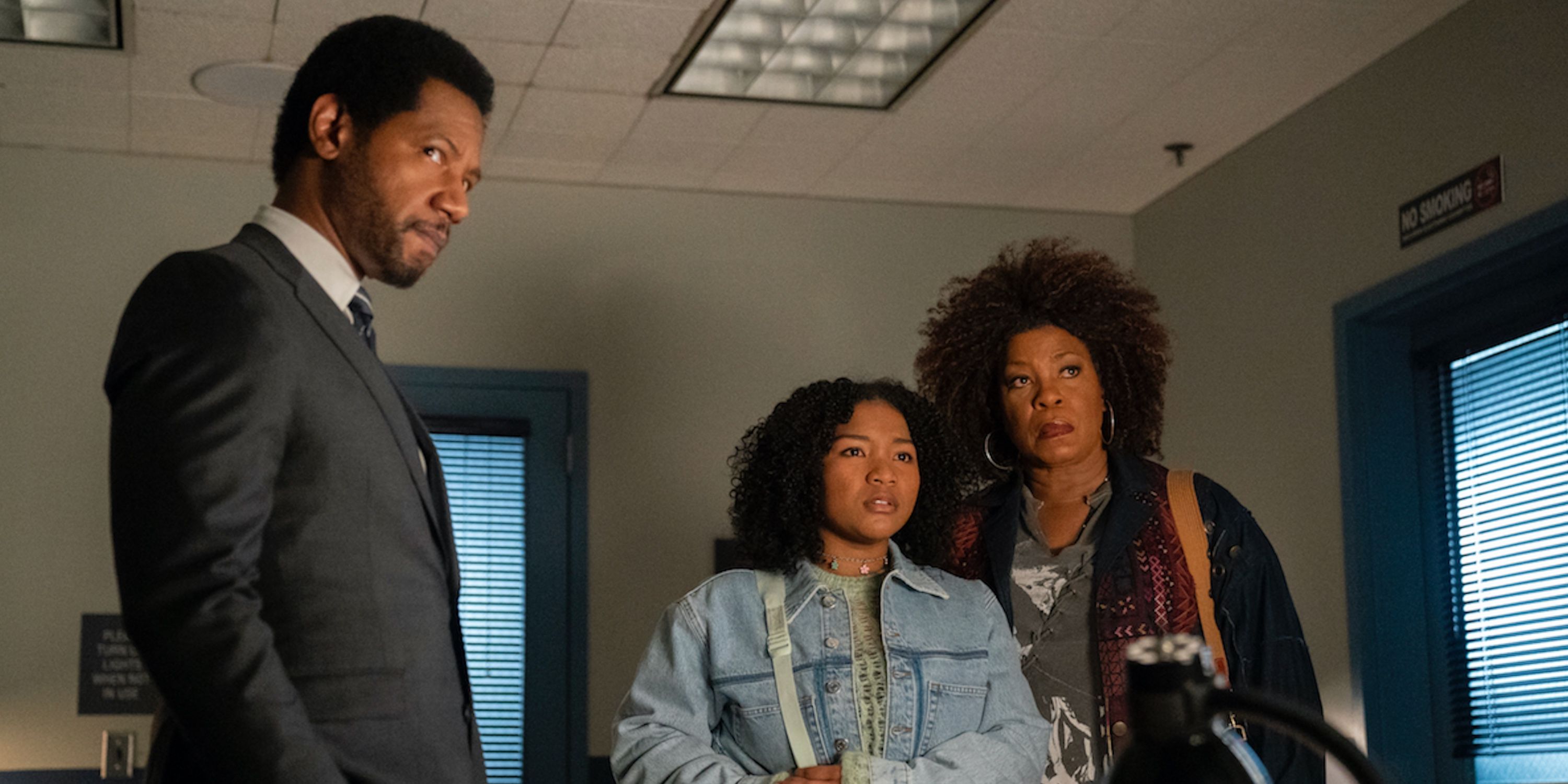 Tory Kittles as Marcus Dante, Laya DeLeon Hayes as Delilah McCall, and Lorraine Toussaint as Viola &quot;Aunt Vi&quot; Marsette in The Equalizer on CBS