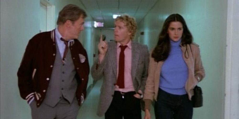 10) Lilacs, Mr. Maxwell – Ralph, Pam, and Bill walking down a hallway