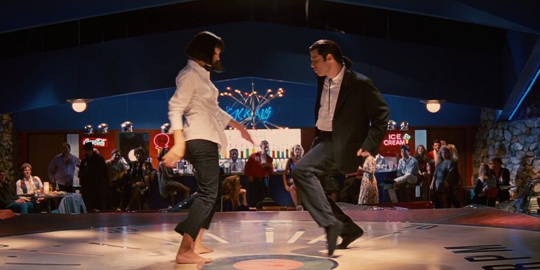 Mia Wallace and Vincent Vega dancing in Pulp Fiction