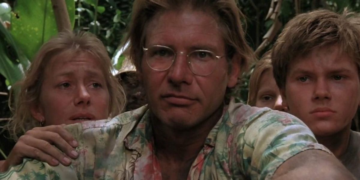 Harrison Ford, Helen Mirren e River Phoenix em A Costa do Mosquito