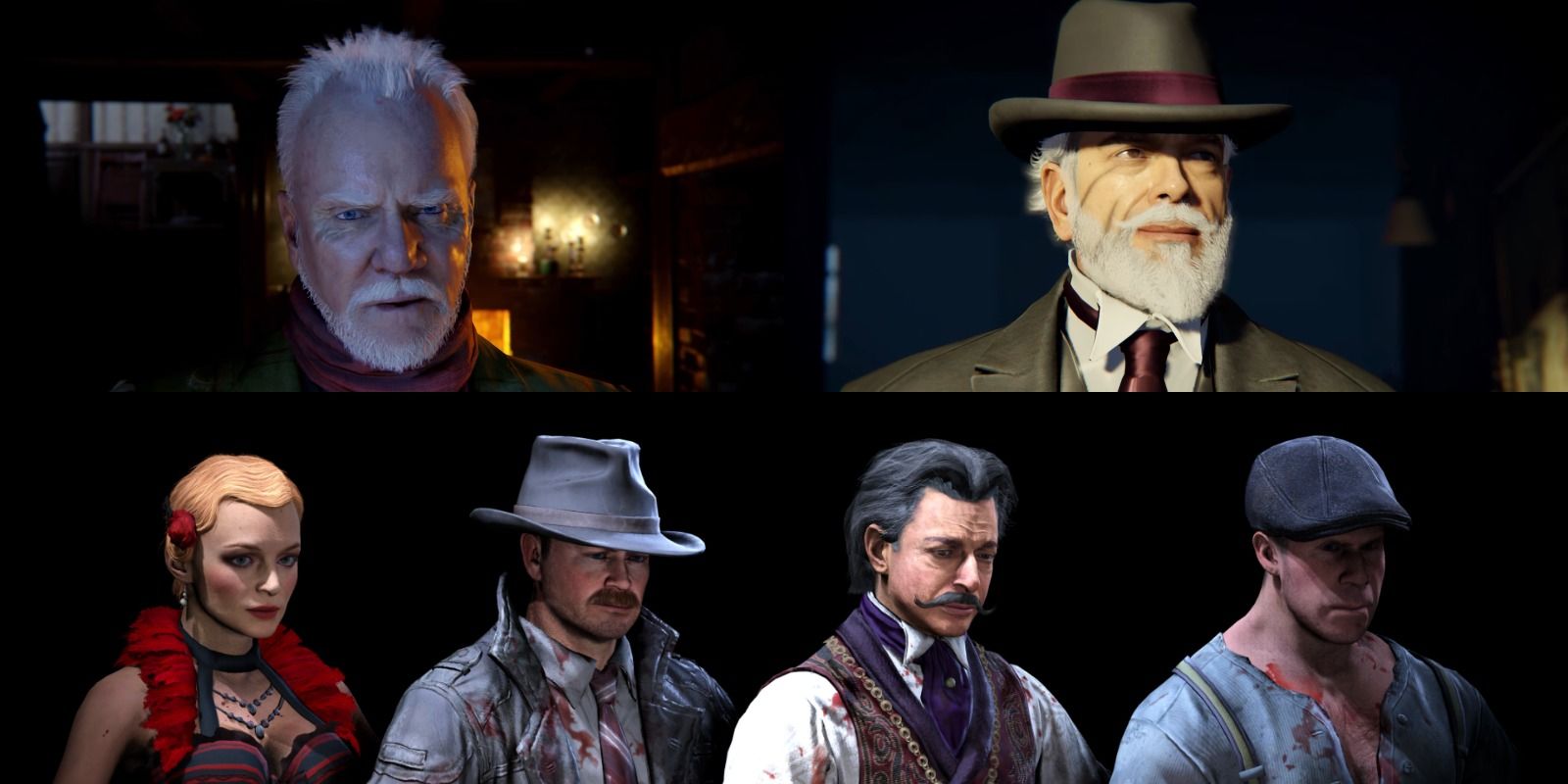 The Shadows Of Evil crew, Monty, and Shadow Man in Call Of Duty Black Ops III Zombies