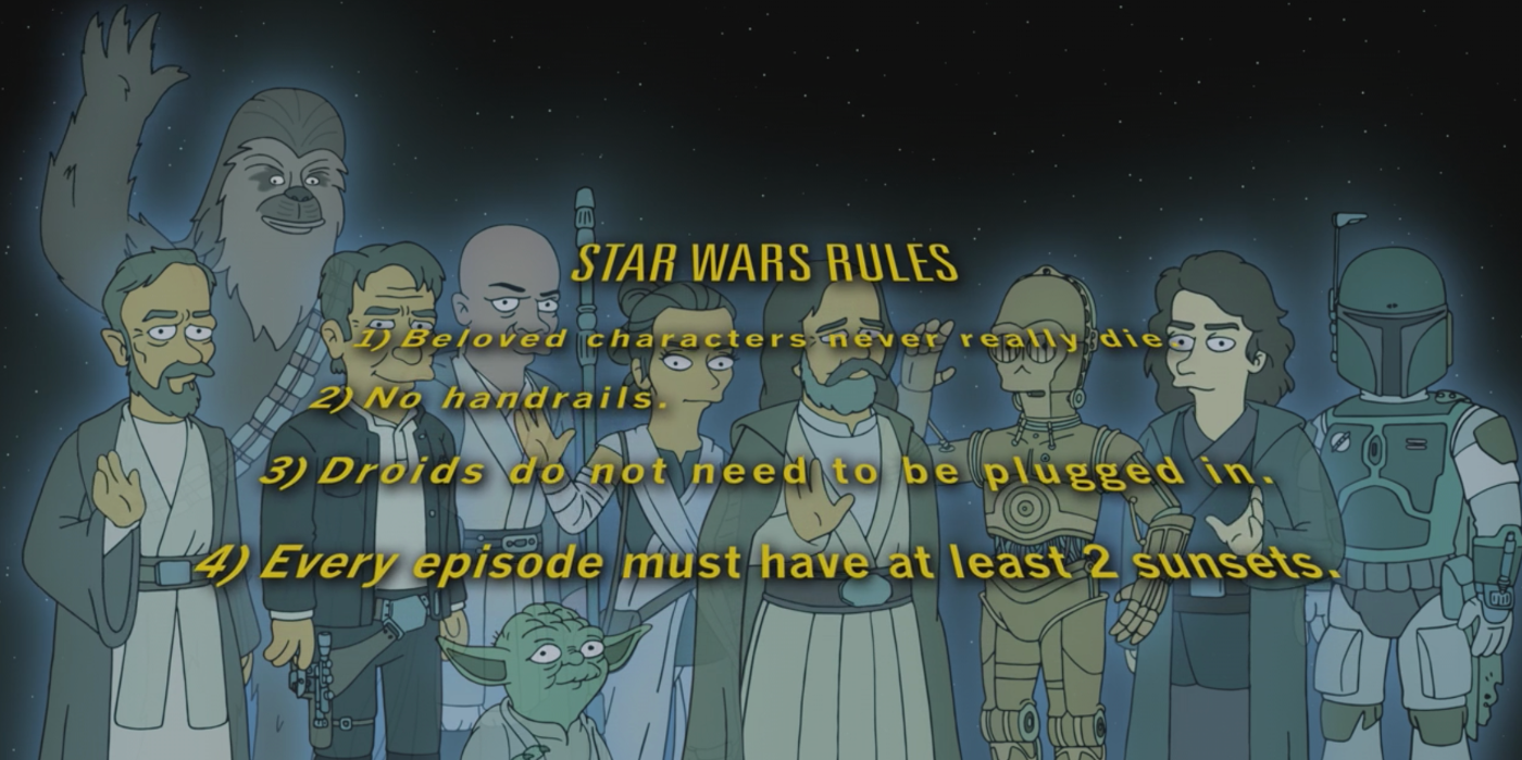 The Simpsons Star Wars rules