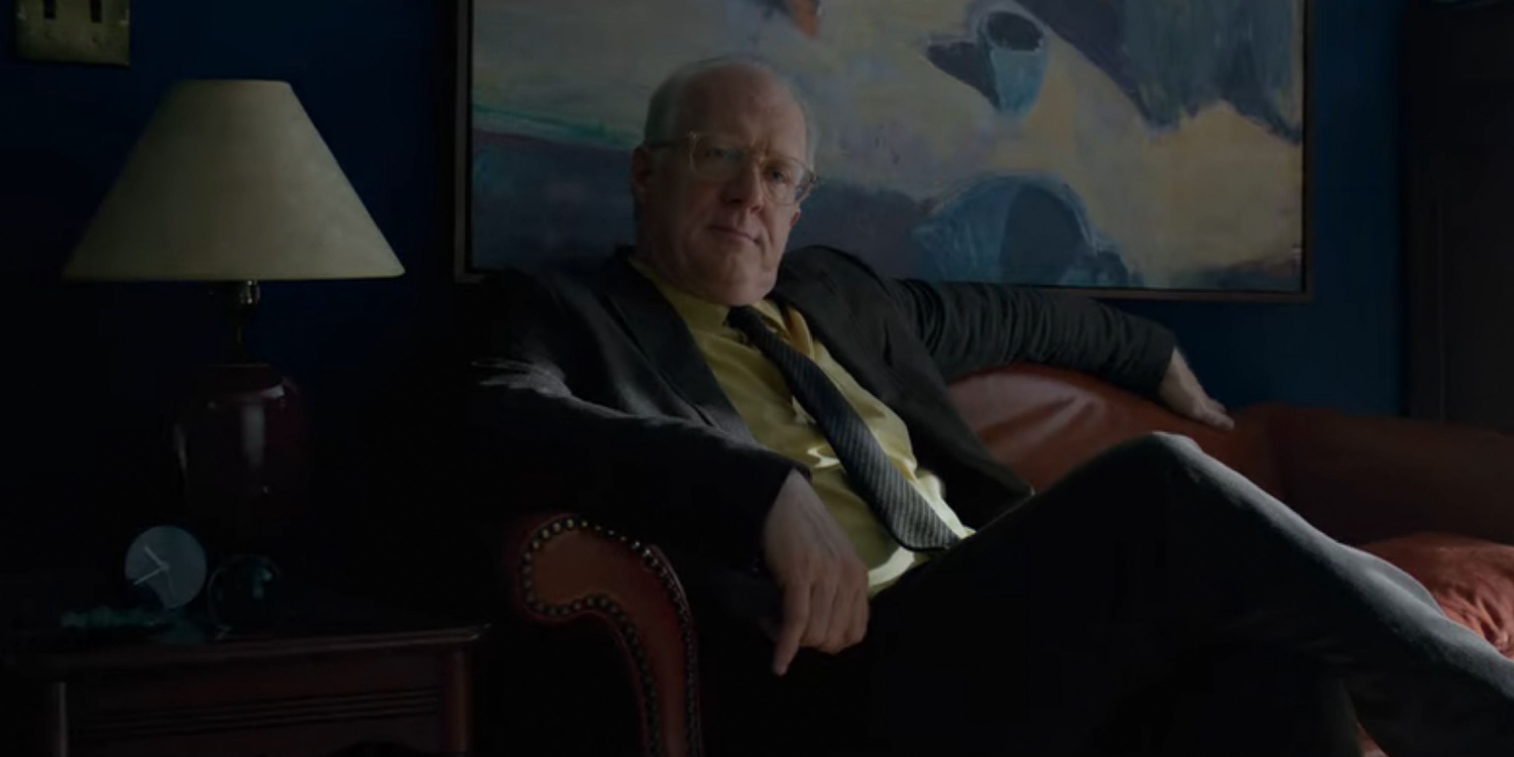 Tracy Letts as Dr. Carl Landy in The Woman in the Window on Netflix