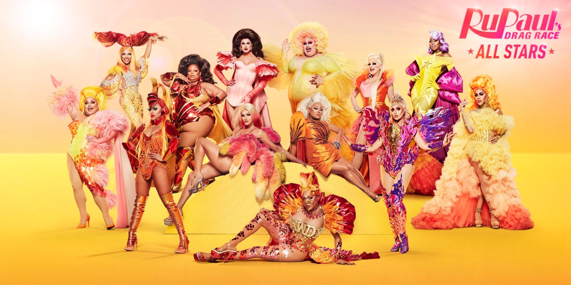 Promotional photo for the season 6 cast of RuPaul's Drag Race All-Stars