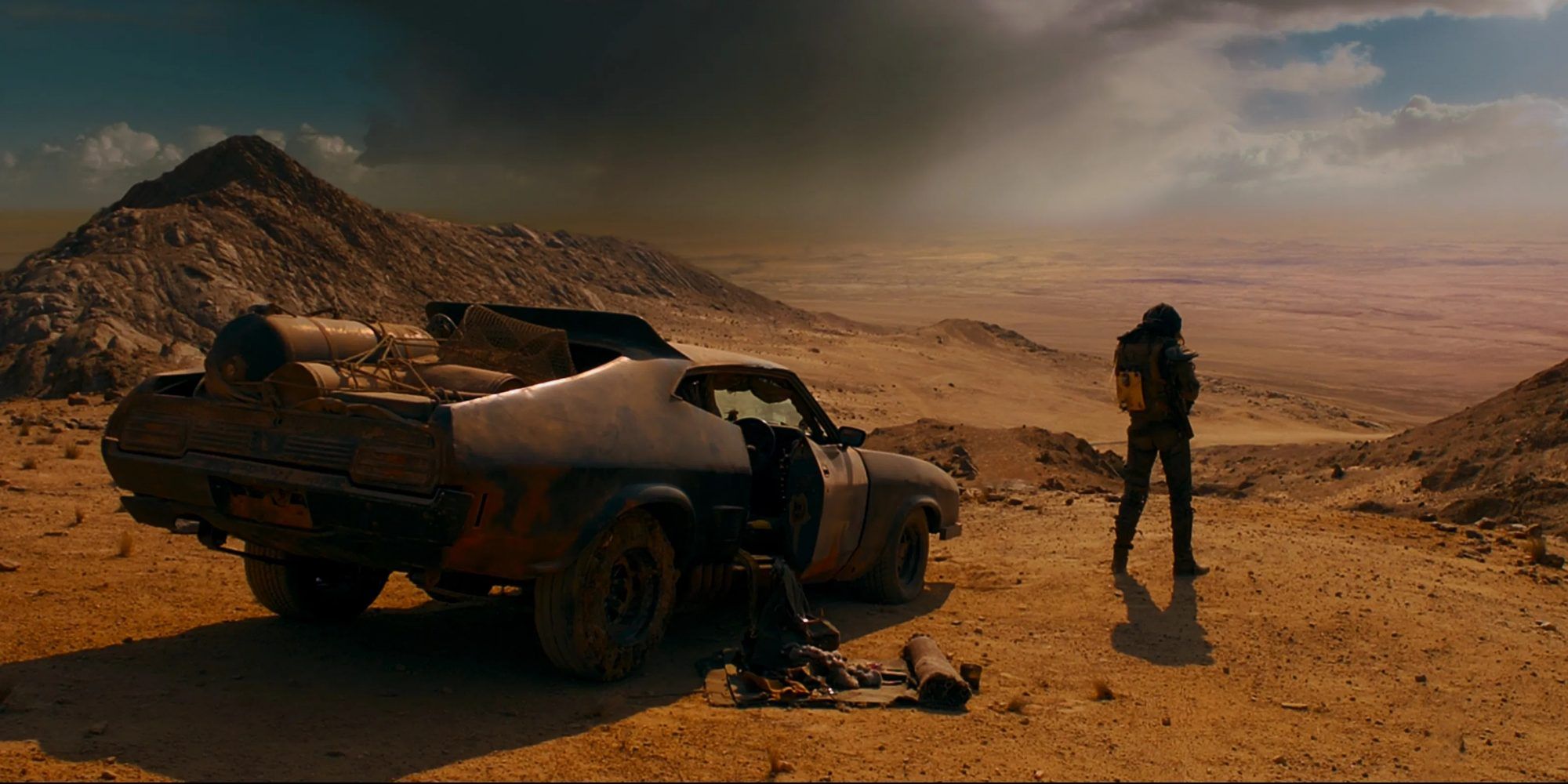 The opening shot of Mad Max Fury Road