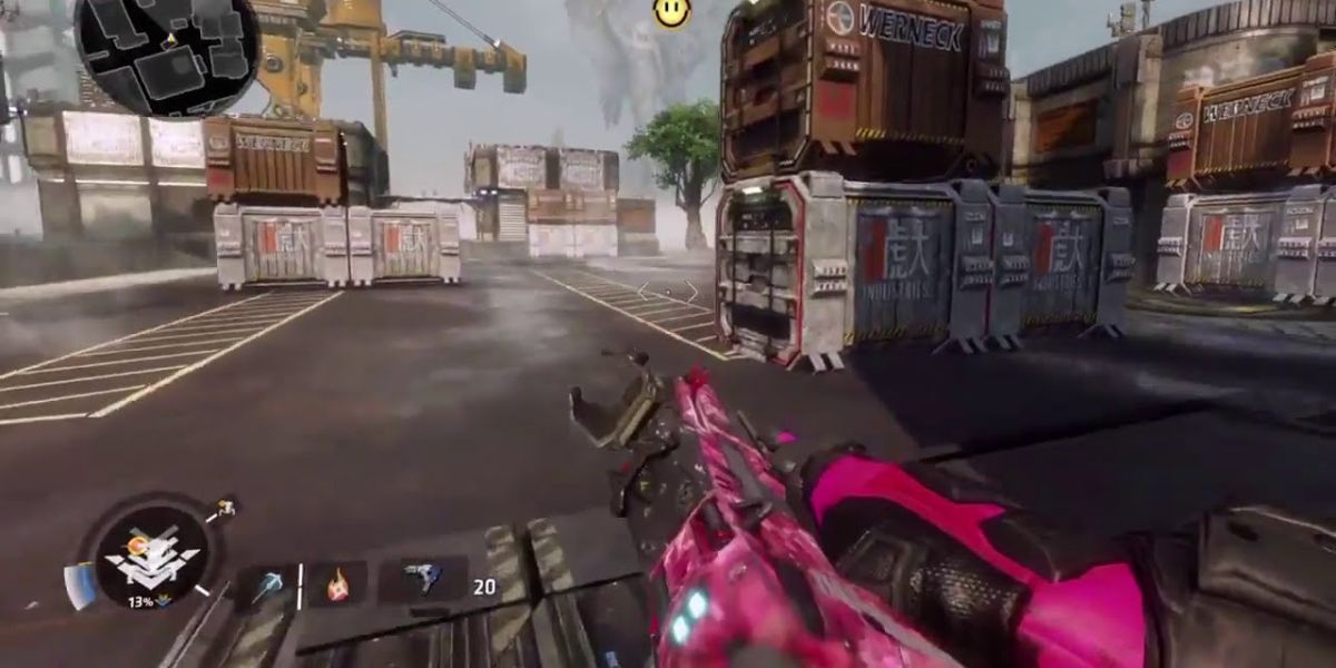 The player testing the bunny hop in Titanfall 2
