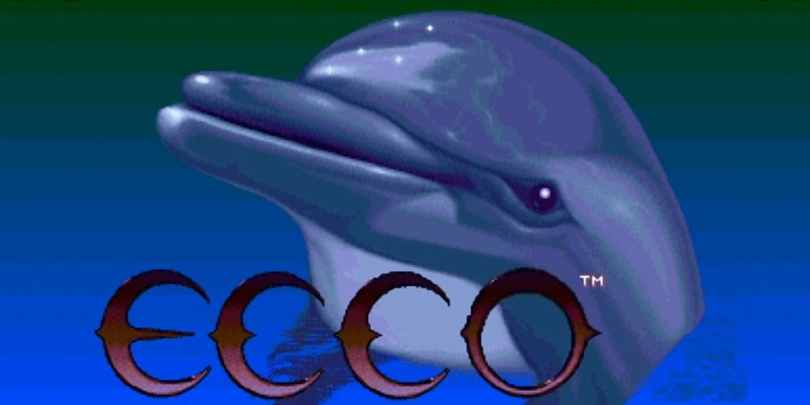 Title splash screen for Ecco The Dolphin