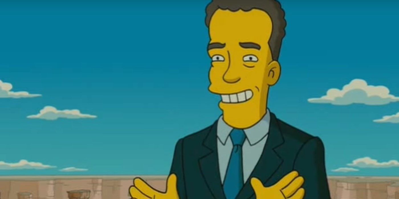 Tom Hanks fronts a government commercial for a new Grand Canyon in The Simpsons Movie.