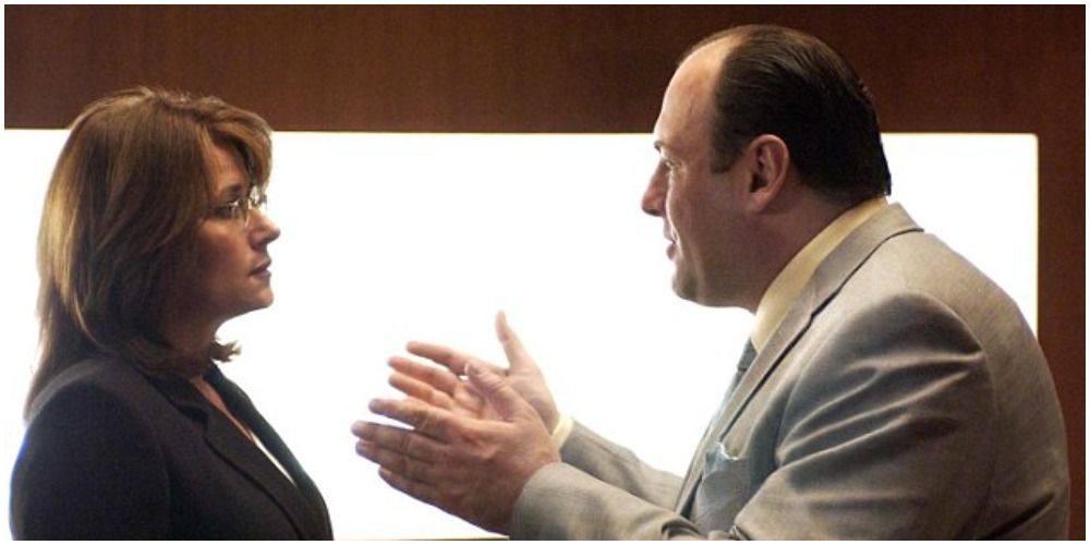 Tony and Dr. Melfi discuss anger issues