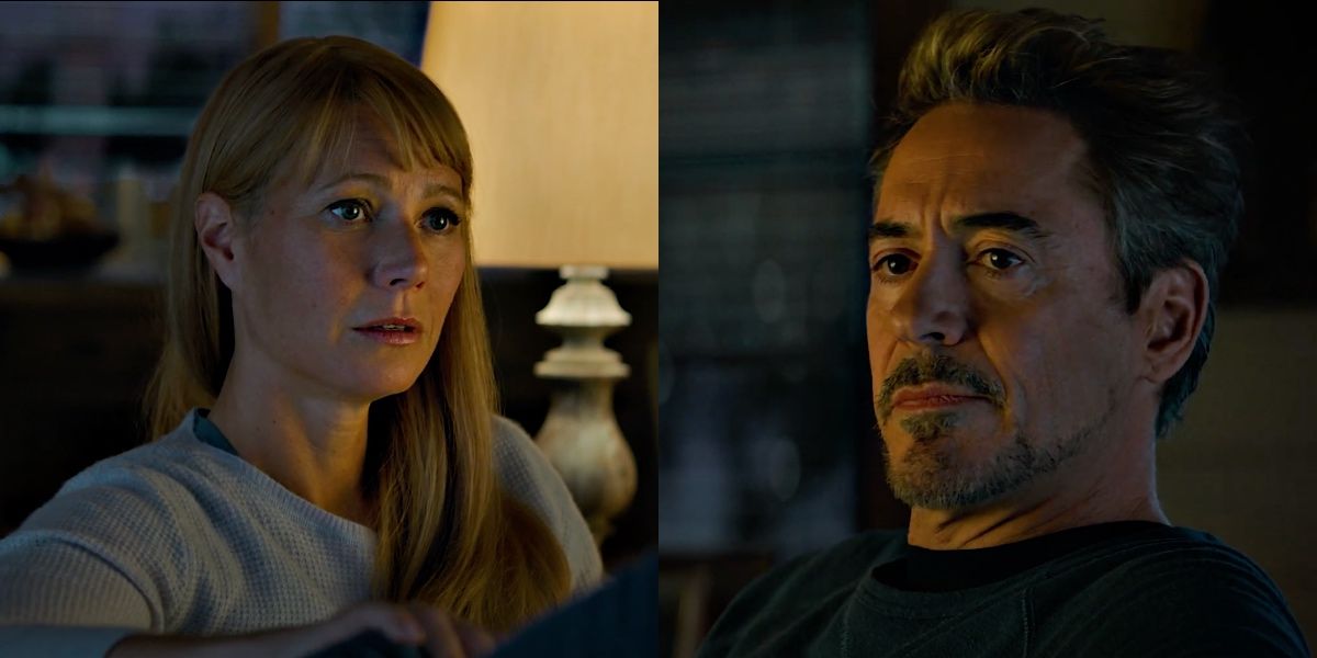 Tony and Pepper talk time travel in Endgame