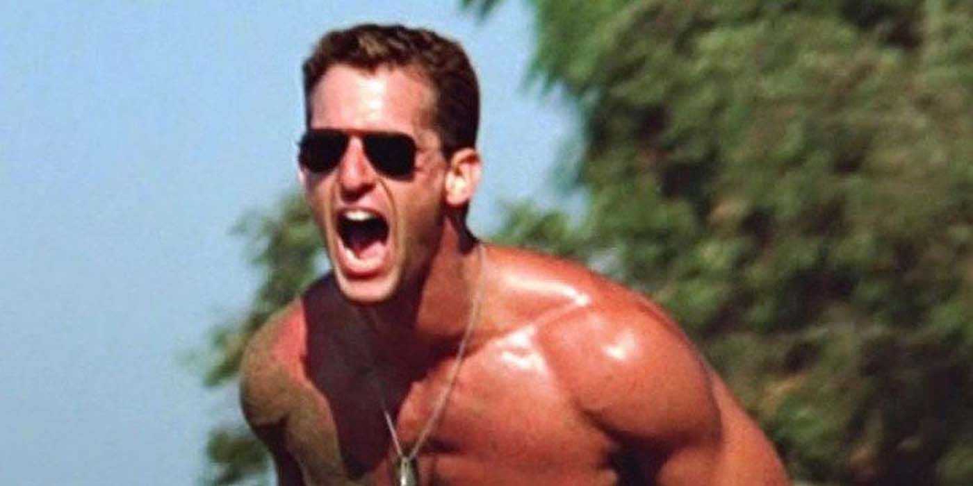 Top Gun's Volleyball Scene References Arnold Schwarzenegger
