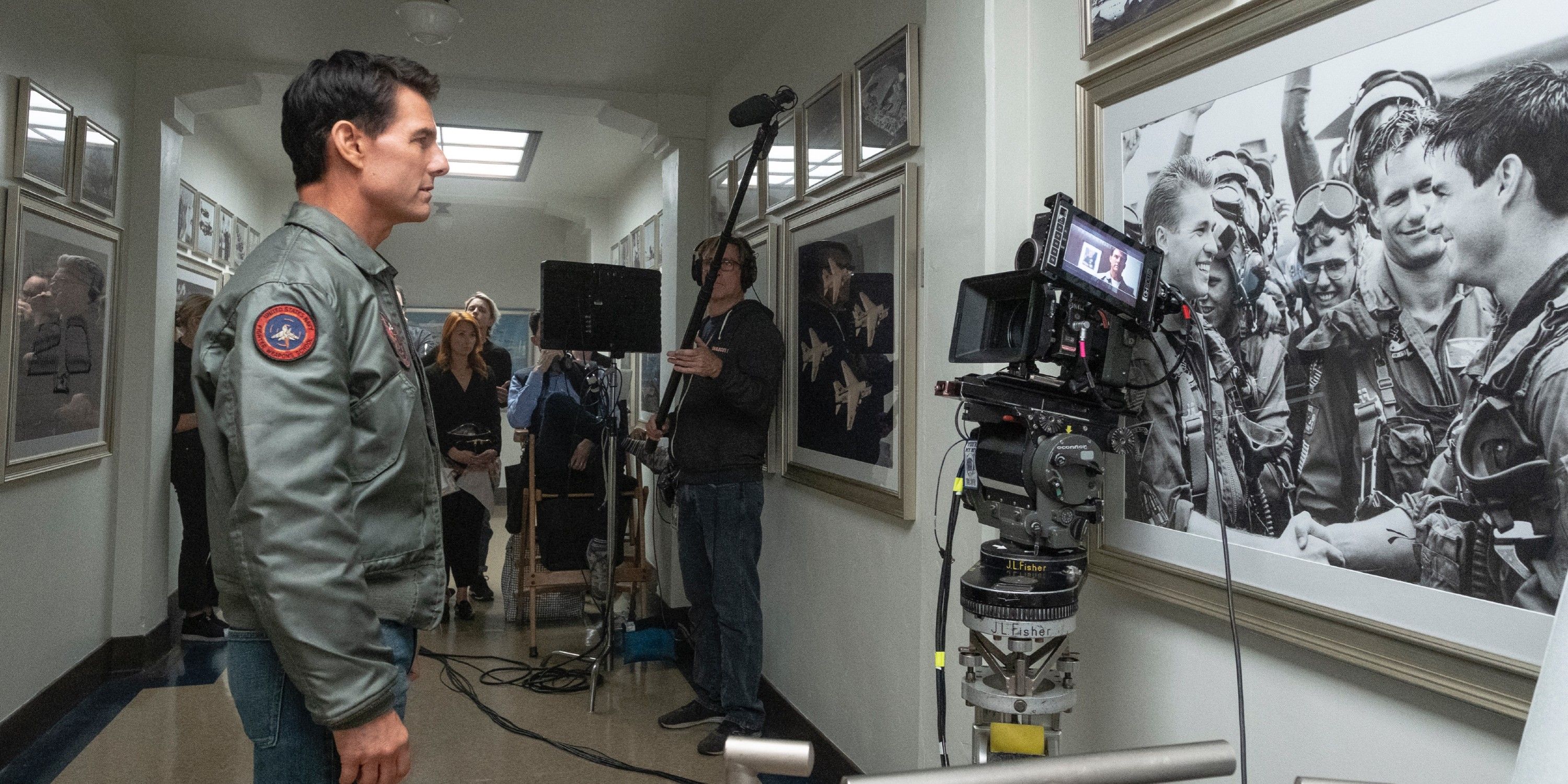 Top Gun Maverick BTS Image Tom Cruise
