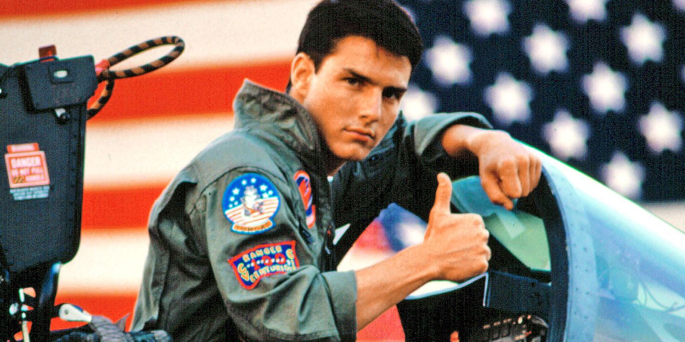 Tom Cruise's Maverick in Top Gun.