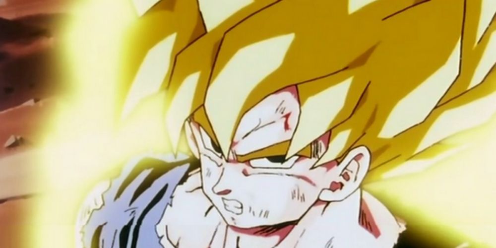 Goku as a Super Saiyan.