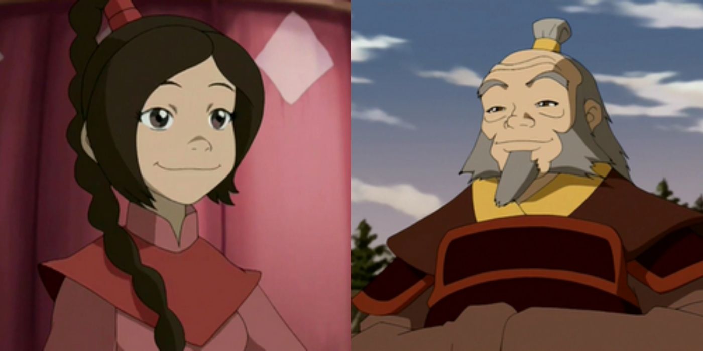 Ty Lee and Uncle Iroh from The Last Airbender